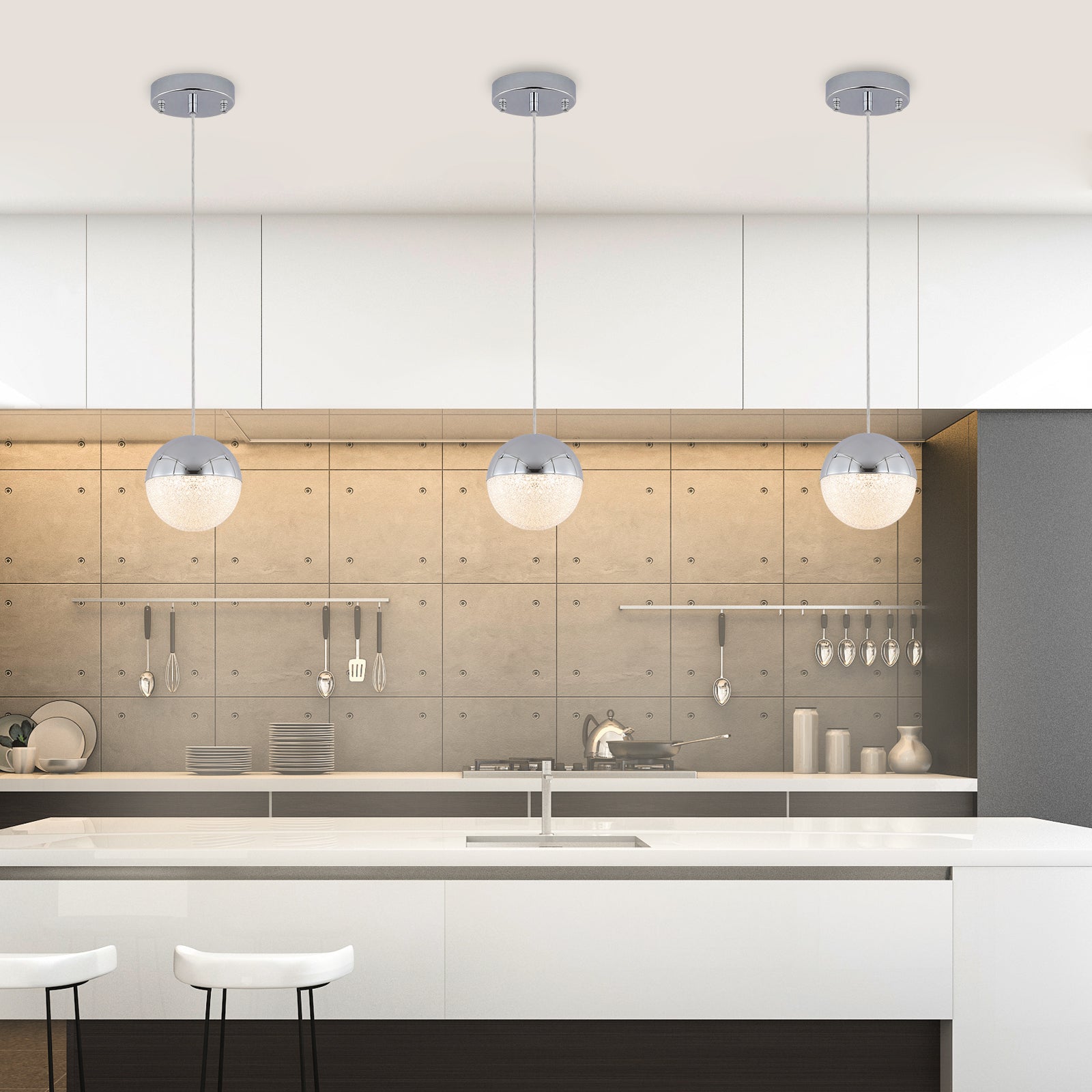 Modern Gold Globe Pendant Lights