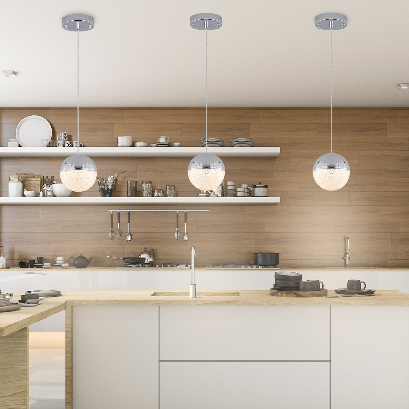 Modern Gold Globe Pendant Lights
