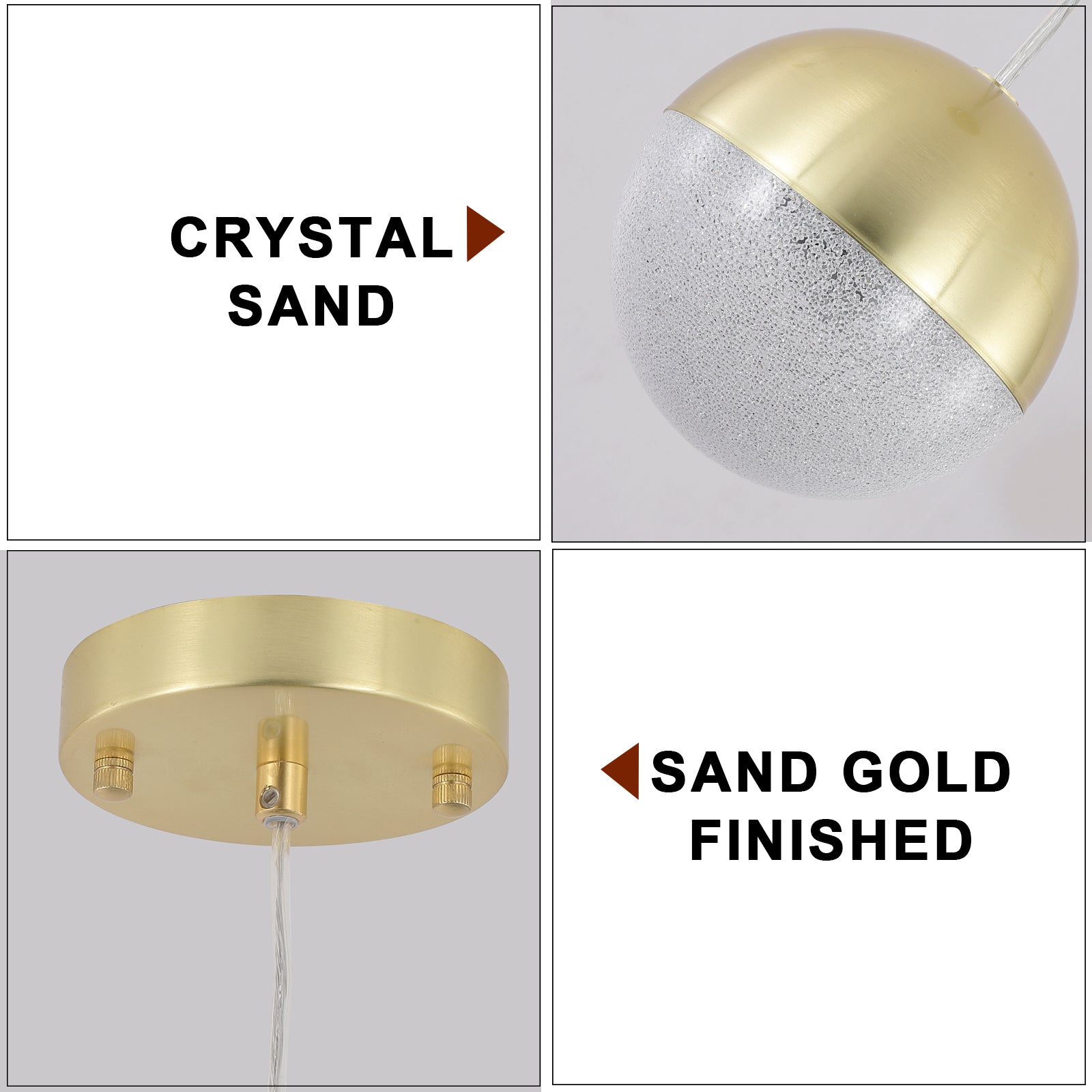 Modern Gold Globe Pendant Lights