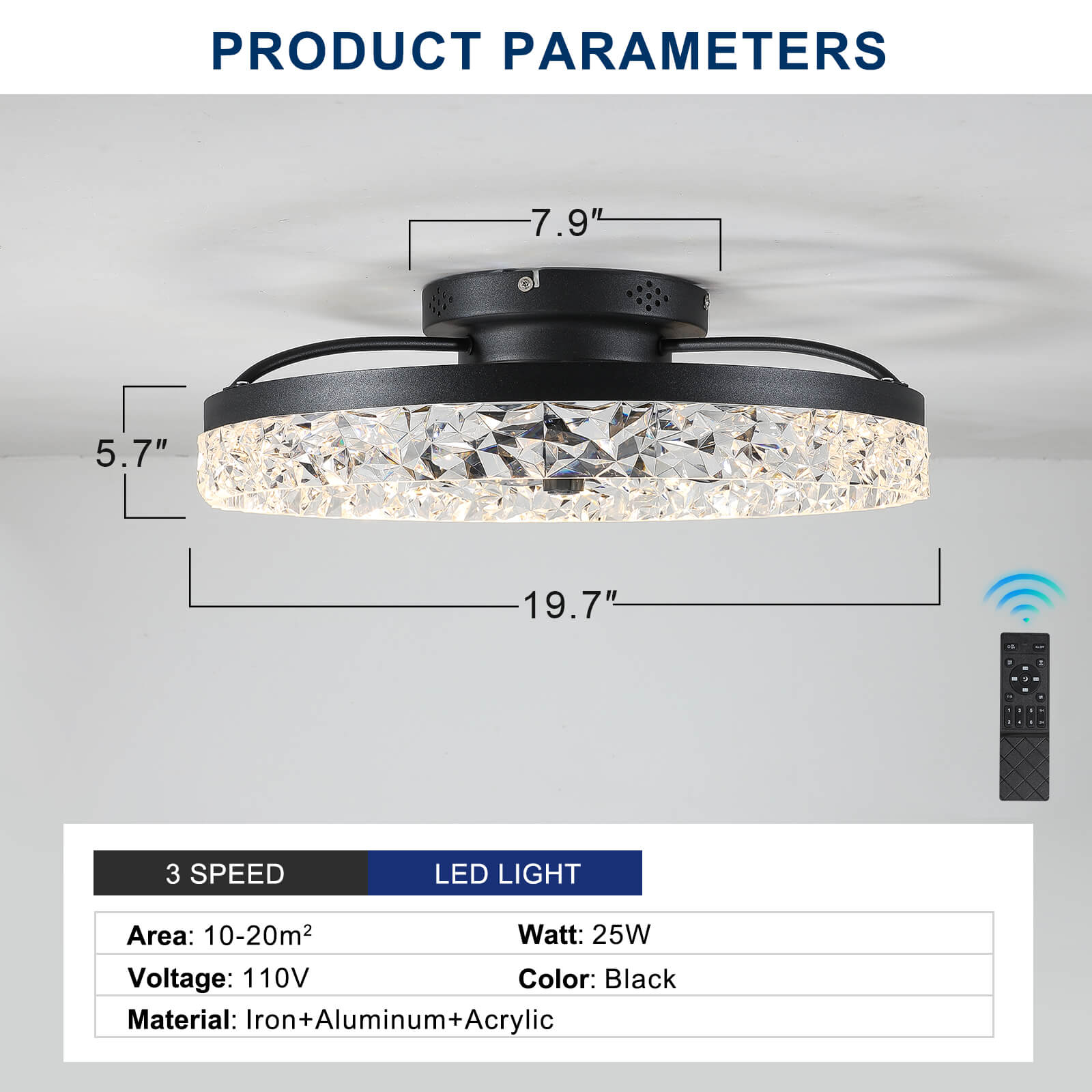 clearon-20-modern-black-ceiling-fan-with-led-lights-remote-low-profile-for-bedroom-and-living-room-250814-9
