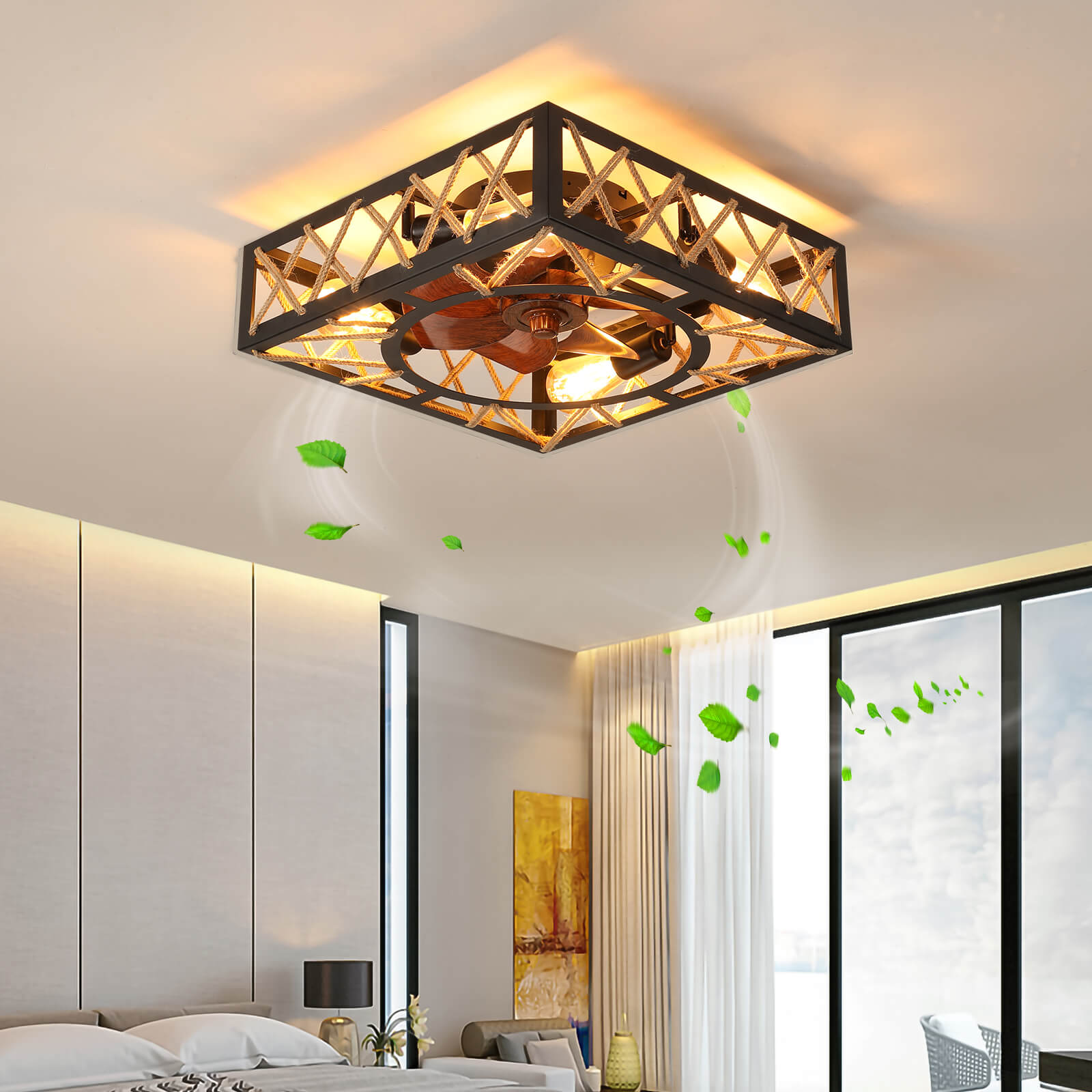 cordex-18-modern-industrial-black-caged-ceiling-fan-with-lights-remote-low-profile-for-bedrooms-and-living-room-_3