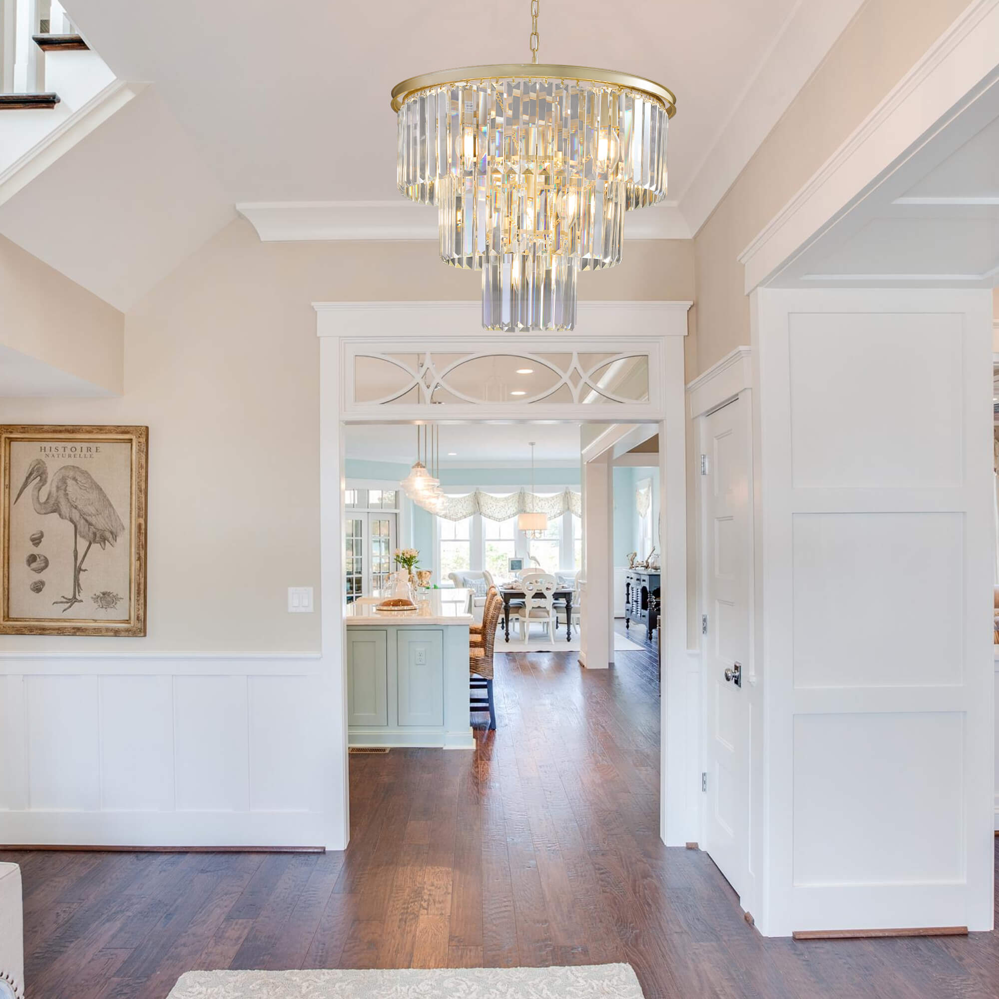 Sophia Crystal Chandeliers (3-Tiers)