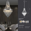 Luxury K9 Crystal Elegant Raindrop Design Classic Empire Style Chandeliers