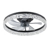 Dimmable LED Low Profile 20"Ceiling Fan with Reversible Blades Timer and Remote Control