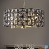 Modern 5-Light Black Crystal Round Chandeliers