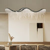 Elegant Modern Raindrop Line K9 Crystal Adjustable Chandeliers