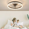 Dimmable LED Low Profile 20"Ceiling Fan with Reversible Blades Timer and Remote Control