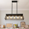 Rectangular Farmhouse Linear Island Pendent Lights