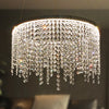 Elegant Modern Raindrop Oval K9 Crystal Adjustable Light Chandeliers