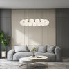 Modern Dimmable Integrated LED Round Pendant Lights with Bubble Acrylic Globe Shades