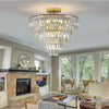 Luxury Modern 5-Tier Chrome Crystal Chandeliers