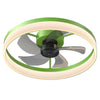 Modern Low Profile Multiple Colors 20" Ceiling Fans with LED and Remote Control