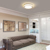 Modern Crystal Chandelier LED Flush Mount Round Ceiling Light