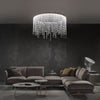 Elegant Modern Raindrop Oval K9 Crystal Adjustable Light Chandeliers