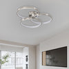 Contemporary Elegant Three-Ring Design Integrated LED Ceiling Light