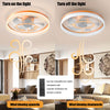 Modern Low Profile Multiple Colors 20" Ceiling Fans with LED and Remote Control