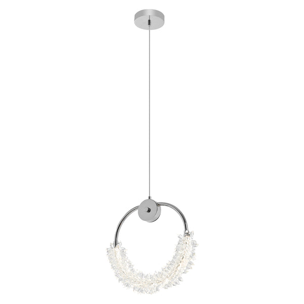 Modern Crystal Integrated LED Hanging Dimmable Pendant Light