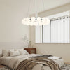 Modern Dimmable Integrated LED Round Pendant Lights with Bubble Acrylic Globe Shades