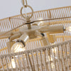 Hand-Woven Rattan Round Transitional Minimalist Boho Large Chandeliers