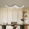 Elegant Modern Raindrop Line K9 Crystal Adjustable Chandeliers