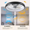 Dimmable LED 5 Blades 22" Ceiling Fan with Reversible Blades Timer and Remote Control