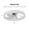 Modern Low Profile 20" Ceiling Fan with Light and Remote Control