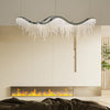 Elegant Modern Raindrop Line K9 Crystal Adjustable Chandeliers