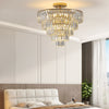 Luxury Modern 5-Tier Chrome Crystal Chandeliers