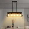 Rectangular Farmhouse Linear Island Pendent Lights