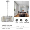 Elegant 4-Light Luxury Round Crystal Chandelier