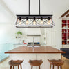 Rectangular Farmhouse Linear Island Pendent Lights