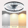 Dimmable LED Low Profile 20"Ceiling Fan with Reversible Blades Timer and Remote Control