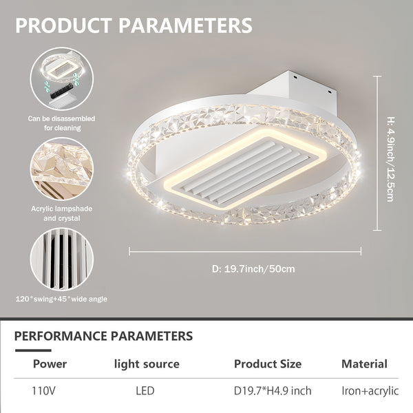 Modern Flush Mount Bladeless 20