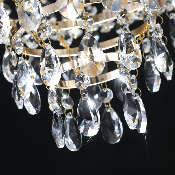 Luxury Gold Crystal Chandeliers Elegant Dazzling K9 Crystals