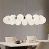 Modern Dimmable Integrated LED Round Pendant Lights with Bubble Acrylic Globe Shades