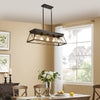 Rectangular Farmhouse Linear Island Pendent Lights