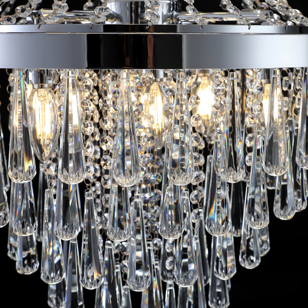 Luxury K9 Crystal Elegant Raindrop Design Classic Empire Style Chandeliers