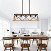 Rectangular Farmhouse Linear Island Pendent Lights