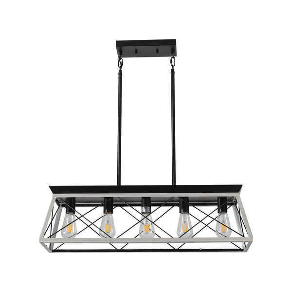 Rectangular Farmhouse Linear Island Pendent Lights