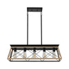 Rectangular Farmhouse Linear Island Pendent Lights