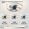 Modern Low Profile Multiple Colors 20" Ceiling Fans with LED and Remote Control