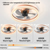 Modern Low Profile Multiple Colors 20" Ceiling Fans with LED and Remote Control