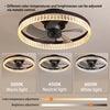 Dimmable LED Low Profile 20" Ceiling Fan with Remote Control and Reversible Blades Timer