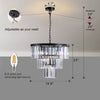 Unique Modern 3 Tiered Classic Luxury Crystal Chandeliers