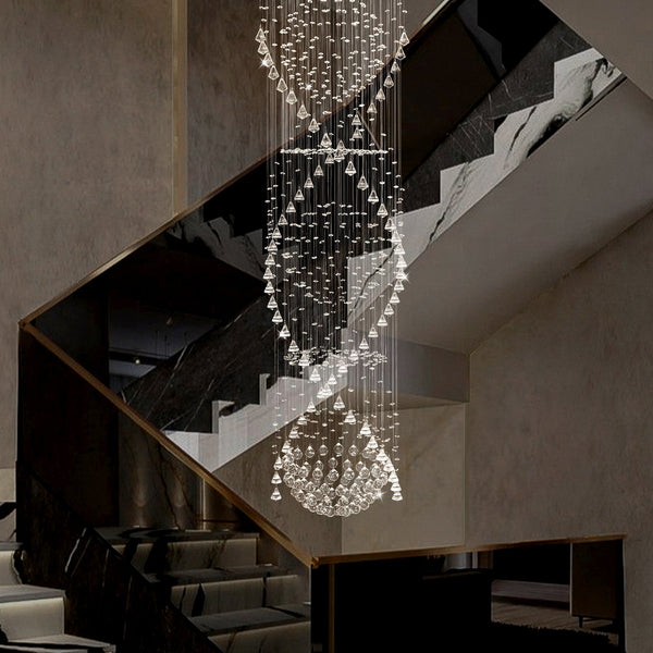 Elegance Spiral Crystal Chandelier