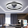 Modern Low Profile 20" Ceiling Fan with Light and Remote Control