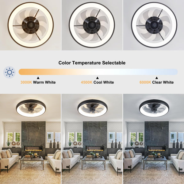 Dimmable LED 5 Blades 22